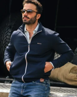 Navy sportief vest