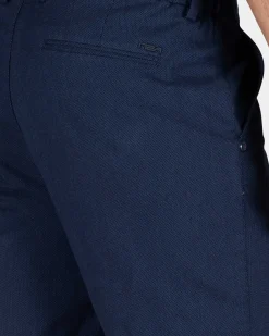 Navy stretch chino short