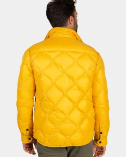 Okergele gewatteerde jas - Warm Ocre