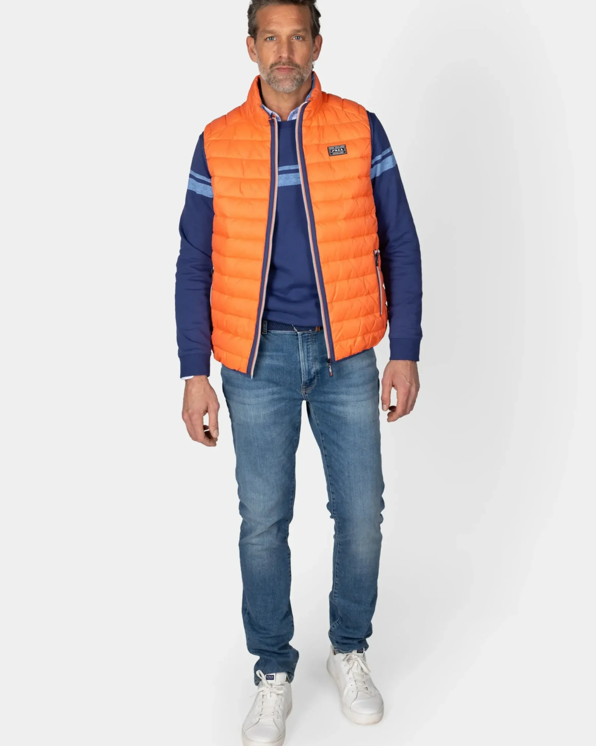 Oranje bodywarmer