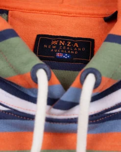 Oranje gestreepte hoodie