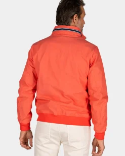 Oranje katoenen bomber