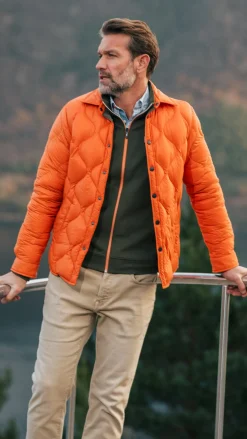 Oranje korte jas - Almond Orange