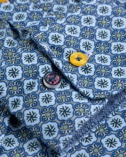 Overhemd met lange mouwen en print Rotootuaura - Ink Navy