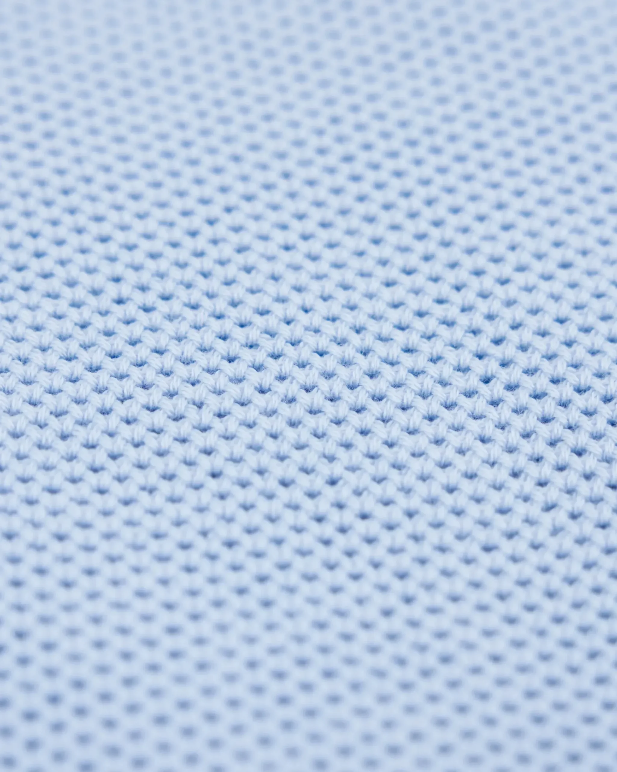 Pastelblauwe basis pullover met halve rits