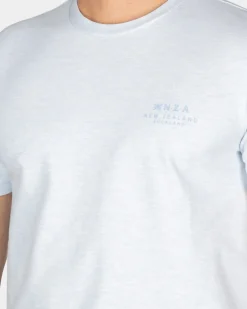 Pastelblauw t-shirt met elastaan