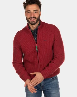 Ribgebreid vest Dry - Cardinal Red