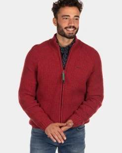 Ribgebreid vest Dry - Cardinal Red