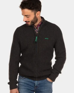 Ribgebreid vest Dry - Steady Navy