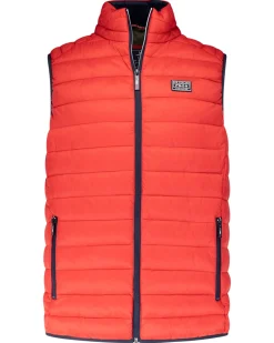 Rode gewatteerde bodywarmer - Reef Red