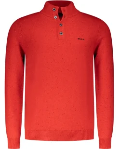 Rode trui met knoopssluiting - Reef Red