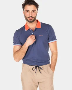 Sportieve effen polo - Dusk Navy