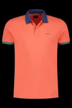 Sportieve effen polo - Golden Orange