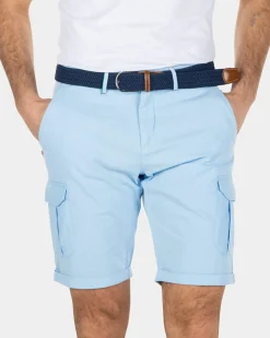 Stevige katoenen cargo korte broek - Bright Sky