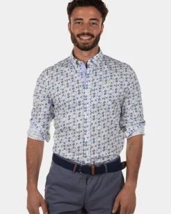 Stretch overhemd Onslow - White Multicolour