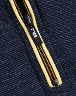 Sweater met halve rits Travers - Ink Navy
