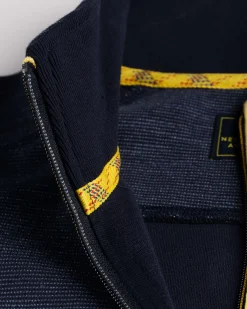 Sweater met halve rits Travers - Ink Navy