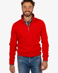 Sweater met rits Arapohue - Rustic Orange