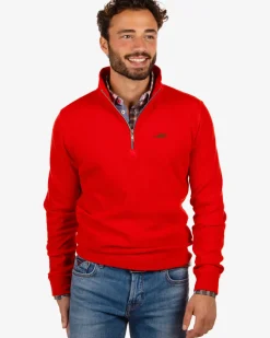 Sweater met rits Arapohue - Rustic Orange