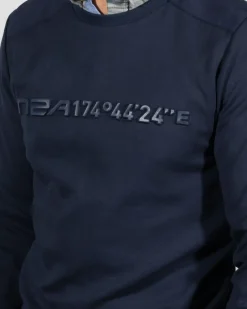 Sweater met ronde hals Oruawharo - Ink Navy