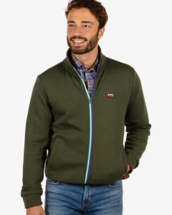 Vest met rits Aramoana - Rock Green