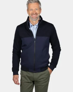 Warm donkerblauw vest Ariels Tarn - Ink Navy