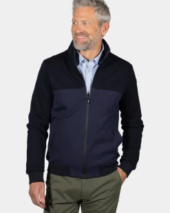 Warm donkerblauw vest Ariels Tarn - Ink Navy