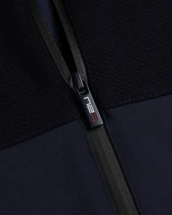 Warm donkerblauw vest Ariels Tarn - Ink Navy
