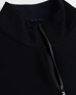 Warm donkerblauw vest Ariels Tarn - Ink Navy