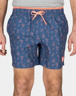 Zwembroek met print - Dusk Navy